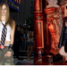 Avril Lavigne wearing a stylish punk-rock inspired outfit.