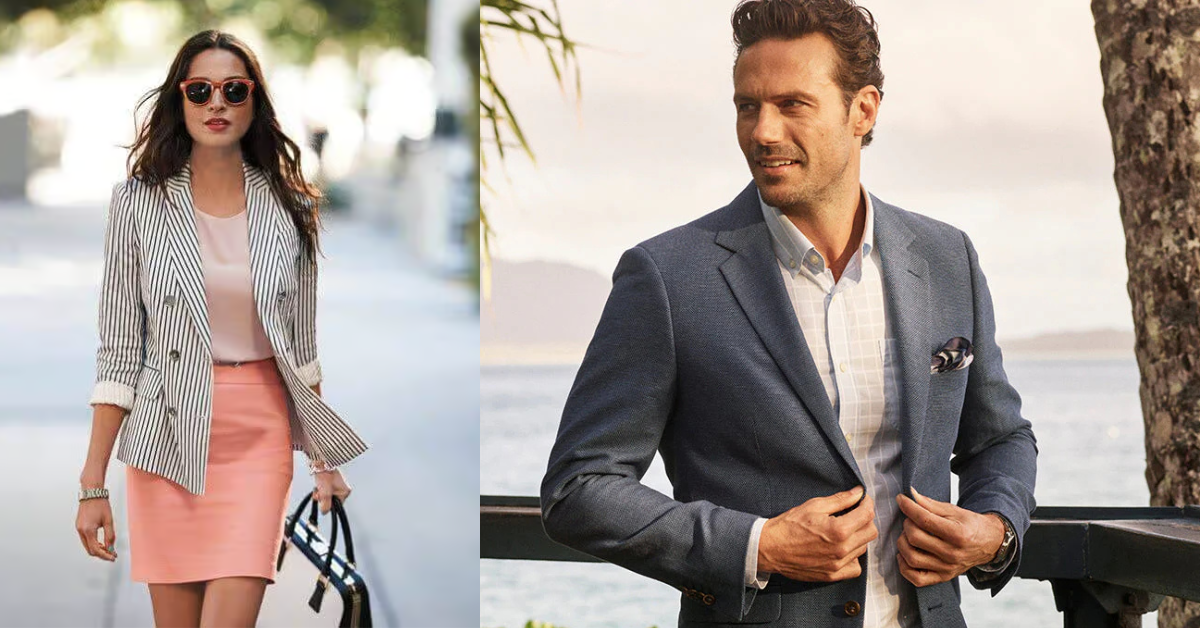 Professional summer business casual office outfit