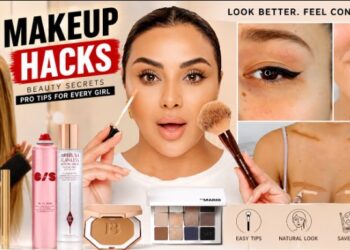 Makeup hacks every girl should know with beauty products and application tools.
