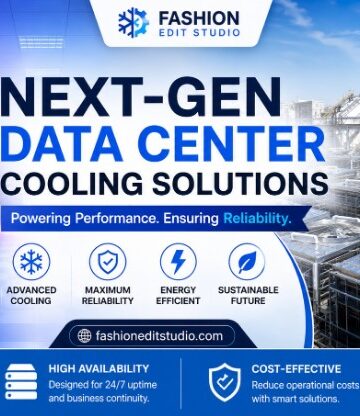 Modern AI data center server racks featuring liquid cooling pipes and high-density infrastructure cabling.