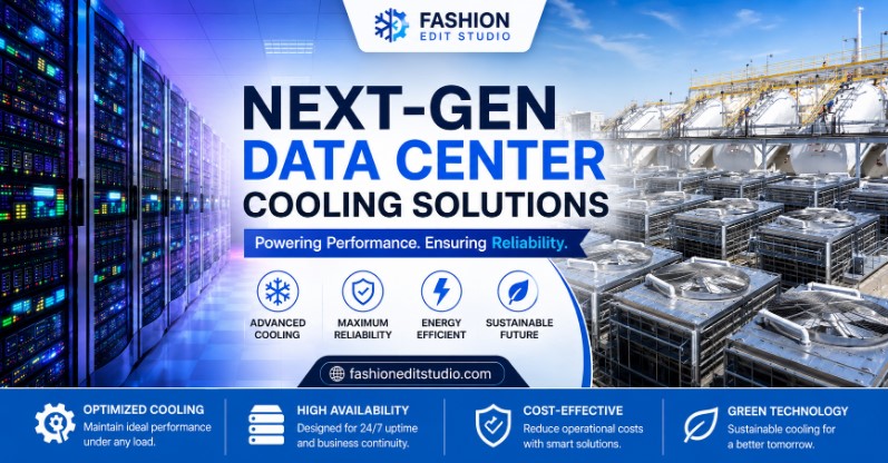 Modern AI data center server racks featuring liquid cooling pipes and high-density infrastructure cabling.