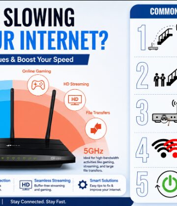 Person running a home internet speed test on a laptop to fix slow Wi-Fi.